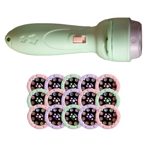 子供用プロジェクター懐中電灯、120種類のパターン、カラフルで生き生きとした楽しい幼児用懐中電灯、就学前の学習、柔らかいLED光源、プロジェクターおもちゃ、男の子と女の子向けの知育玩具