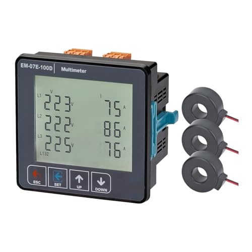 Multimètre 3P 4W EM-07E tension courant alternatif fréquence réseau