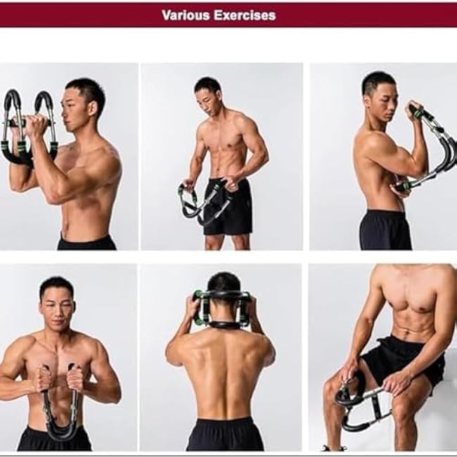 Twister Arm Trainer, Shaker Twister Arm Trainer, Portable Power Twist Arm Trainer, 40-100lb Chest Workout Equipment for Men, Forearm Strengthener, Portable Power Twister Bar for Home