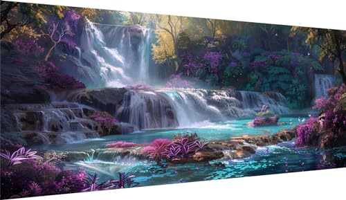 Kit complet diamond painting paysage d'automne et broderie diamant 5D