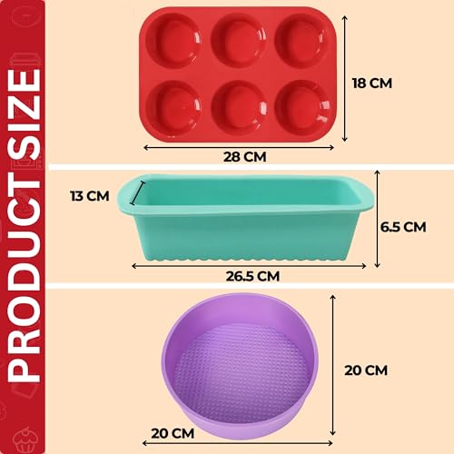 Image of PureBake Silicone Baking Products (Baking Mould Combo)