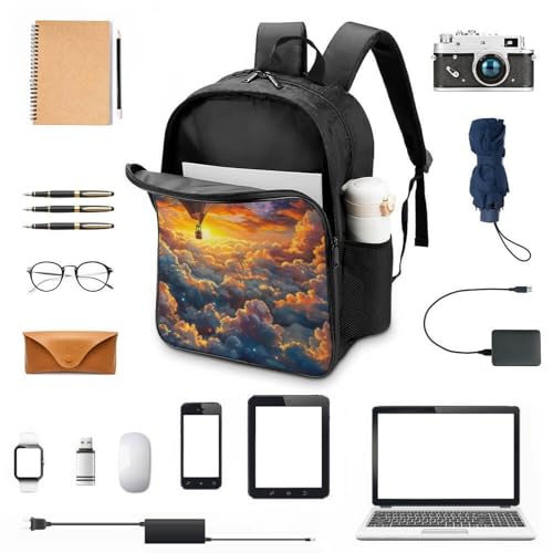 Mochilas infantiles impermeables con estampado de globos para el colegio y viaje 4