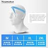 Yesmotor Helmet Half Shell German Motorcycle Helmet with Cycling Glasses - DOT Approved