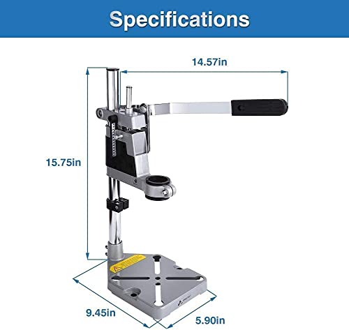 GOTOTOP Drill Press Adjustable Desktop Drill Stand with Universal Bench Clamp Workbench Repair Station for Rotary Tool Drilling - Image 8