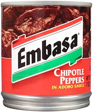 EMBASA Chipotle Peppers in Adobo Sauce, 7 Oz Can (12-pack)