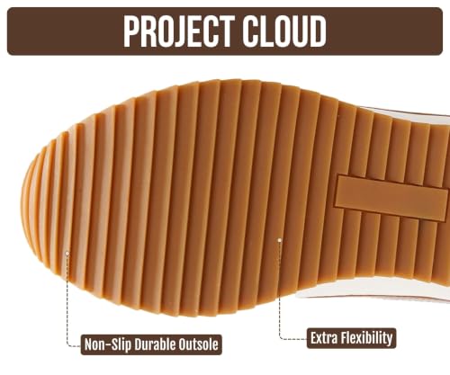 Image of Project Cloud Fashion Sneakers for Women 2026 - Lightweight Lace-Up Shoes for Women with Memory Foam Insoles - Trendy Womens Shoes - Non-Slip, Comfortable Womens Sneakers (Madison)