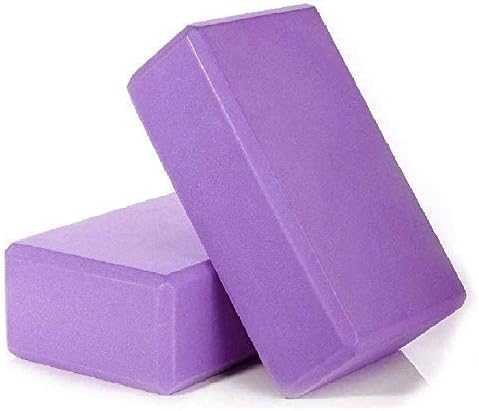Yoga Block with Anti-Skid Material | Yoga Brick Foam Block | High Density Premium EVA Foam Material | Deepen Poses & Improve Strength, Support & Performance (Pack of 2)