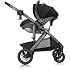 Evenflo Pivot Suite Modular Travel System with LiteMax Infant Car Seat, Dunloe Black