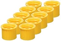 neoLab E-1678 Schraubkappen GL 18 aus PP, geschlossen, Gelb (10-er Pack)