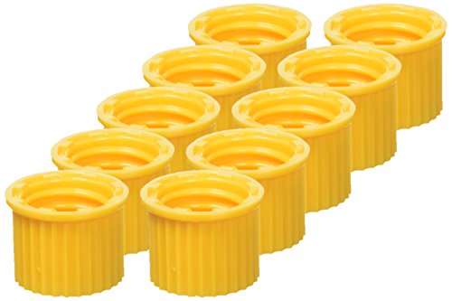 neoLab E-1678 Schraubkappen GL 18 aus PP, geschlossen, Gelb (10-er Pack)
