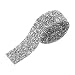 Silver Crystal Rhinestone Ribbon TOPINCN Sparkling Rhinestone Ribbon Mesh Wrap Roll Bling Arts Crafts Event Decorations 1 Yard 3cm Width (Silver)