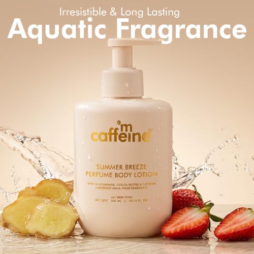 Image of mCaffeine Perfume Body Lotion Trio |Sweet Escape, Summer Breeze & By The Blues Body Lotion (900 ml)