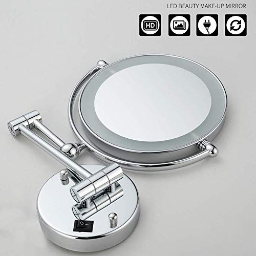 Miroir grossissant 3X télescopique et rotatif pour un maquillage net