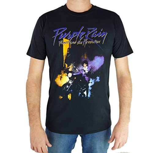 T-Shirt Prince Violet Pluie Noir 3XL en Tissu Souple Haute Durabilité