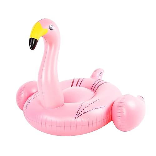 Raycool Hinchable Flamenco Rosa 140x120x110: Diviértete en la Piscina con Esta Cama Flotante para Adultos y Niños