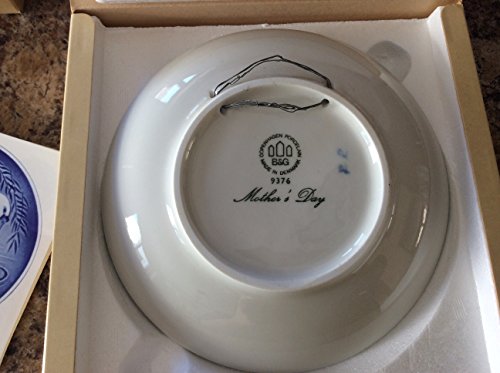 Bing & Grondahl Denmark Mors Dag (Mother’s Day) 1976 Swan And Cygnets Plate Blue And White #TOP2