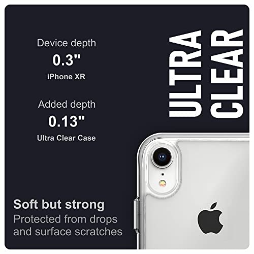 Image of Affix Ultra Clear Series PC and Soft TPU Back Cover Case Designed for iPhone XR | 6.1 inch | Transparent