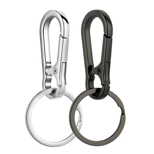 Wikavanli Metal Keychains Keyring Key Chain Ring Clip Holder Organizer for Home Car Keys Key Finder Women Men