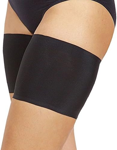 ROVLET Sexy Lace Thigh Bands Elastic Anti-Chafing Prevent Thigh Chafing for Womens (Black Unisex, D)