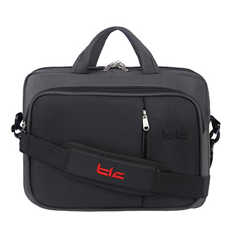 Image of TLC MU 4-14 L Office Laptop Sling Messenger Portfolio Bag with Adjustable Strap -TLCMU4O (Grey)