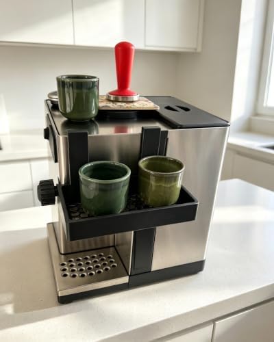 Espresso Tool Holder Compatible with Rancilio Silvia, Hanging Side Tray - 3