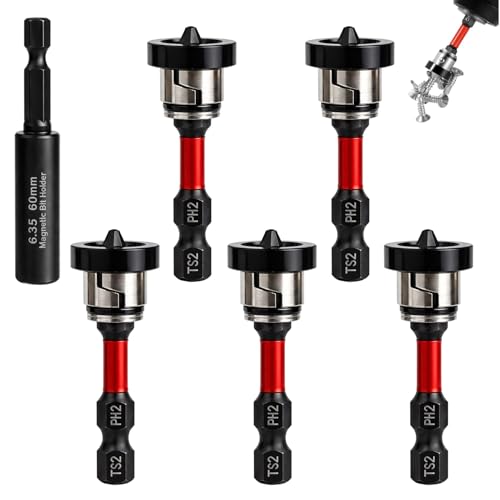 6 Pièces Embouts PH2 Magnétiques 1/4