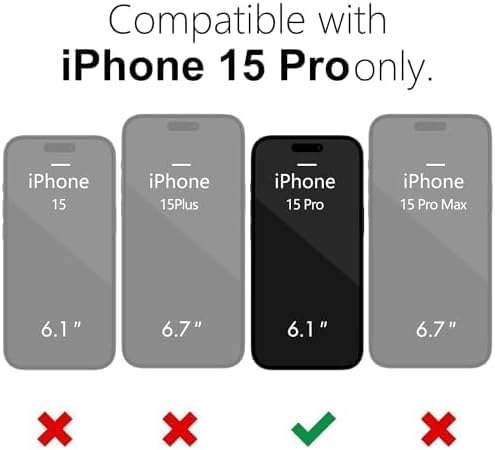 Coque pour iPhone 15 Pro mince en caoutchouc souple lisse