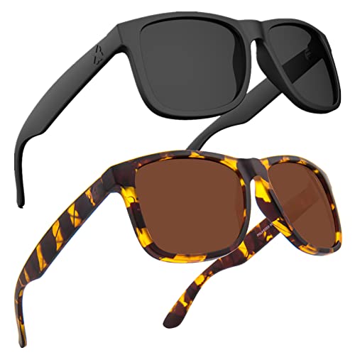 Image of MAXJULI Polarized Sunglasses for Men and Women,UV Protection Rectangular Sun Glasses 8806