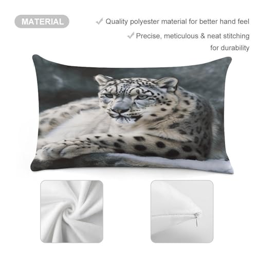 Funda de almohada rectangular de felpa de lujo resistente a la decoloración de 12x20 4
