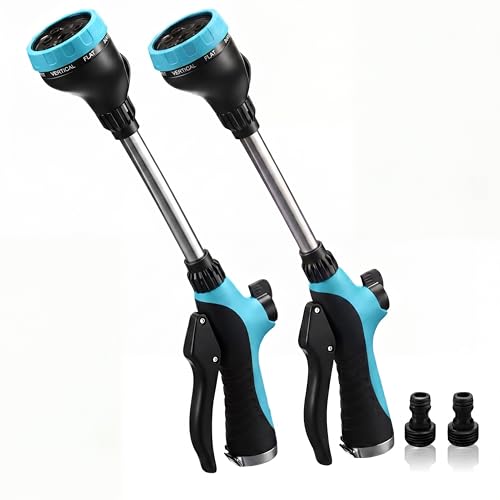 Hushee 2 Pack Metal Watering Wands for Garden Hose