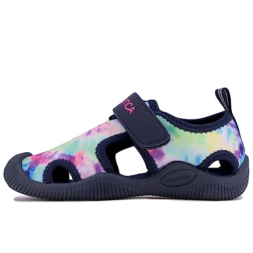 Image of Nautica Kids Water Shoes for Boys Girls Toddler Quick Dry Swim Shoes Aqua Socks Beach Pool Closed Toe Barefoot Summer Watershoes for Toddlers Size 5-12