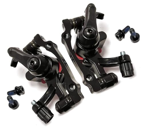 Image of CYBIC Mechanical Disc Brake System with Rotor Plates, Black, 160mm Disc Plates, 140 /160mm Calipers, 2 Sets