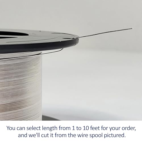 26 Gauge, 999 Fine Silver Wire, Round, Dead Soft - 4 FT - for Jewelry Art from WIZART