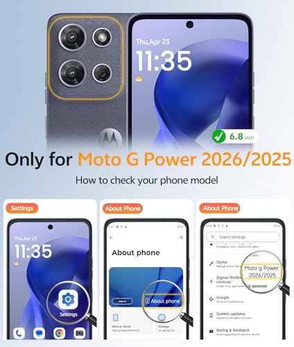 Image of FNTCASE for Moto G Power 2026 Case: Motorola Moto G Power 5G 2025 Case [Compatible with Magsafe] Translucent Matte Cases with [Screen Protector] Military Grade Shockproof Protective Phone Cover