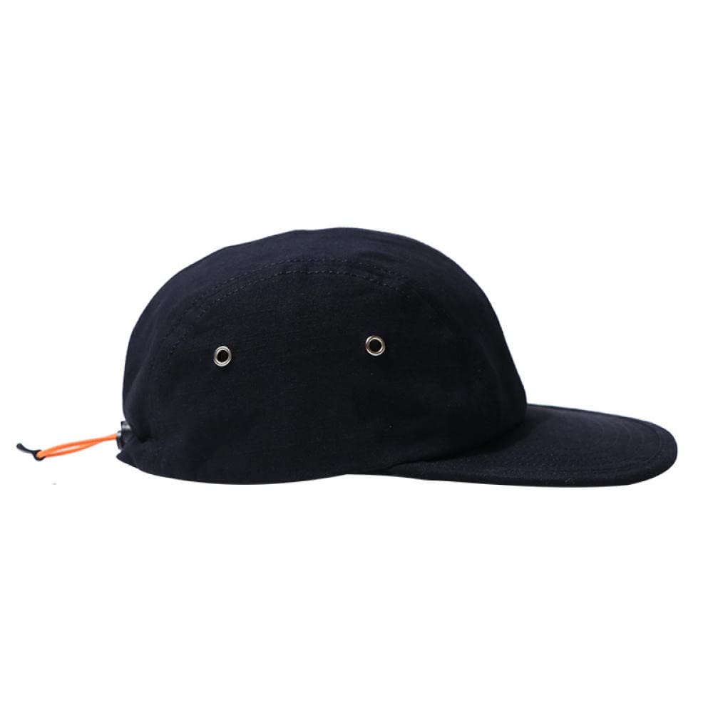 Czapka Z Daszkiem Czapka Z Daszkiem Sun Hat Czapka Turystyczna Kamping Kapelusz Japoński Prosty Solid Color Four-Page Cap Street Cap Street Couple Men And Women Alt-Dopasuj Czapka Z Daszkiem-Czarny_Ko
