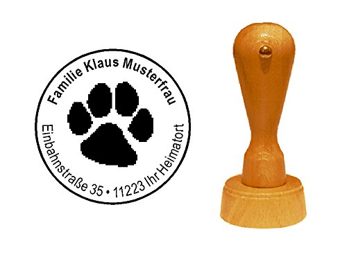 Timbro legno timbro timbro « animale Zampa » con