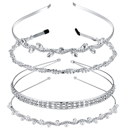 Cerchietto Per Capelli Da Sposa In Cristallo – Elegante Tiara Floreale Con Pietre, Per Donne E Ragazze, Accessorio Matrimonio
