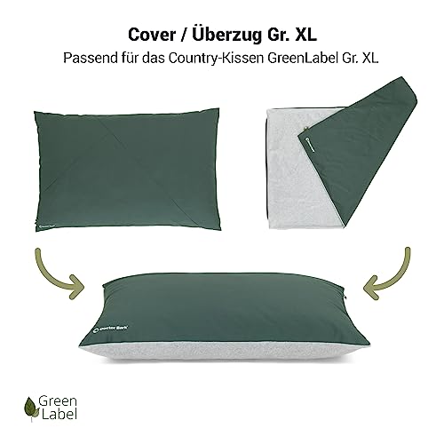 Doctor Bark Country Kissen Cover - Überzug Für Country Hundekissen XL - Flauschige Fleece-Liegefläche - Waschbar - GreenLabel (Cover - XL, Grün)