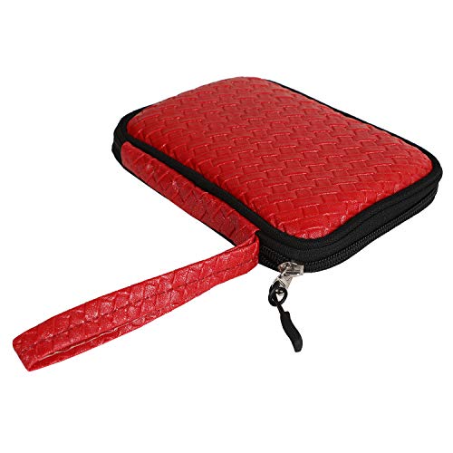 Image of WD HDD Hard Case /Cover /Pouch for 2.5 inch Portable Hard Drive (for Seagate, Toshiba, WD, Sony, Transcend, Lenovo, Adata) (RED Cross)