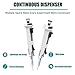 Mavdecll Single Channel Pipettes, 0.5ml-50ml Continuous Pipettes, 5 Gears Stepper Pipette, Laboratory Micropipette with 5ml Pipette Tips, for Chemical, Industry, Scientific Research