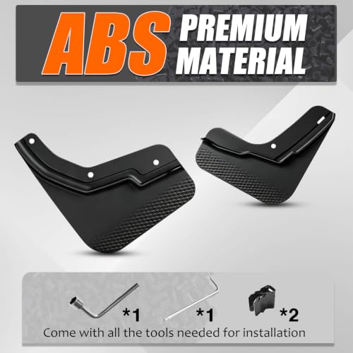 Image of Mud Flaps Splash Guards for 2024-2026 Chevy Chevrolet Equinox EV, Durable ABS Mud Guards, Protects Against Mud, Rocks, and Debris, 2024-2026 Chevy Equinox EV Accessories (4PCS)