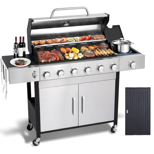 GRILL DEPOTS 6 Burner with Griddle Combo