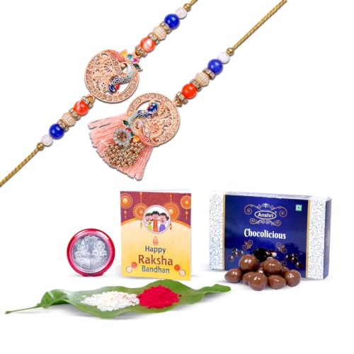 Image of (100 mb box Rakhi | RakhiforBrother | RakhiWithChocolate | Set Of 1 | 1Rakhi With Chocolate
