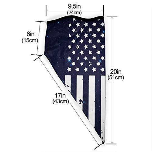 Ironworker American flag Men Women Neck Gaiters Bandana Adult Wrist Strap for Outdoor Sports