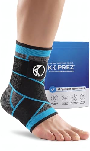 Koprez Plantar Fasciitis Sleeve - Plantar Fasciitis Relief, Plantar Fasciitis Socks, Ankle Compression Sleeve, Ankle Support for Women, Plantar Fasciitis Brace, Ankle Sleeve, Ankle Support Men