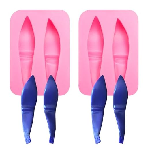 Rabbit Ears Silicone Molds Bunny Ear Cake Decorating Molds for Doll Making Cake Decorating Cupcake Topper Candy Gum Paste Polymer Clay