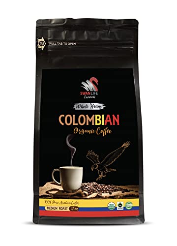 Café en grano colombiano orgánico tueste medio 12 oz miniatura 1