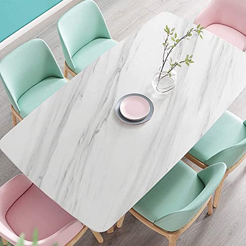 Image of KASHIVAL Marble Glossy PVC Self Adhesive Space Wallpaper Kitchen Countertop Waterproof Cabinet Liner Furniture - (White, 200 * 60 Cm - 12 Sqft Approx)