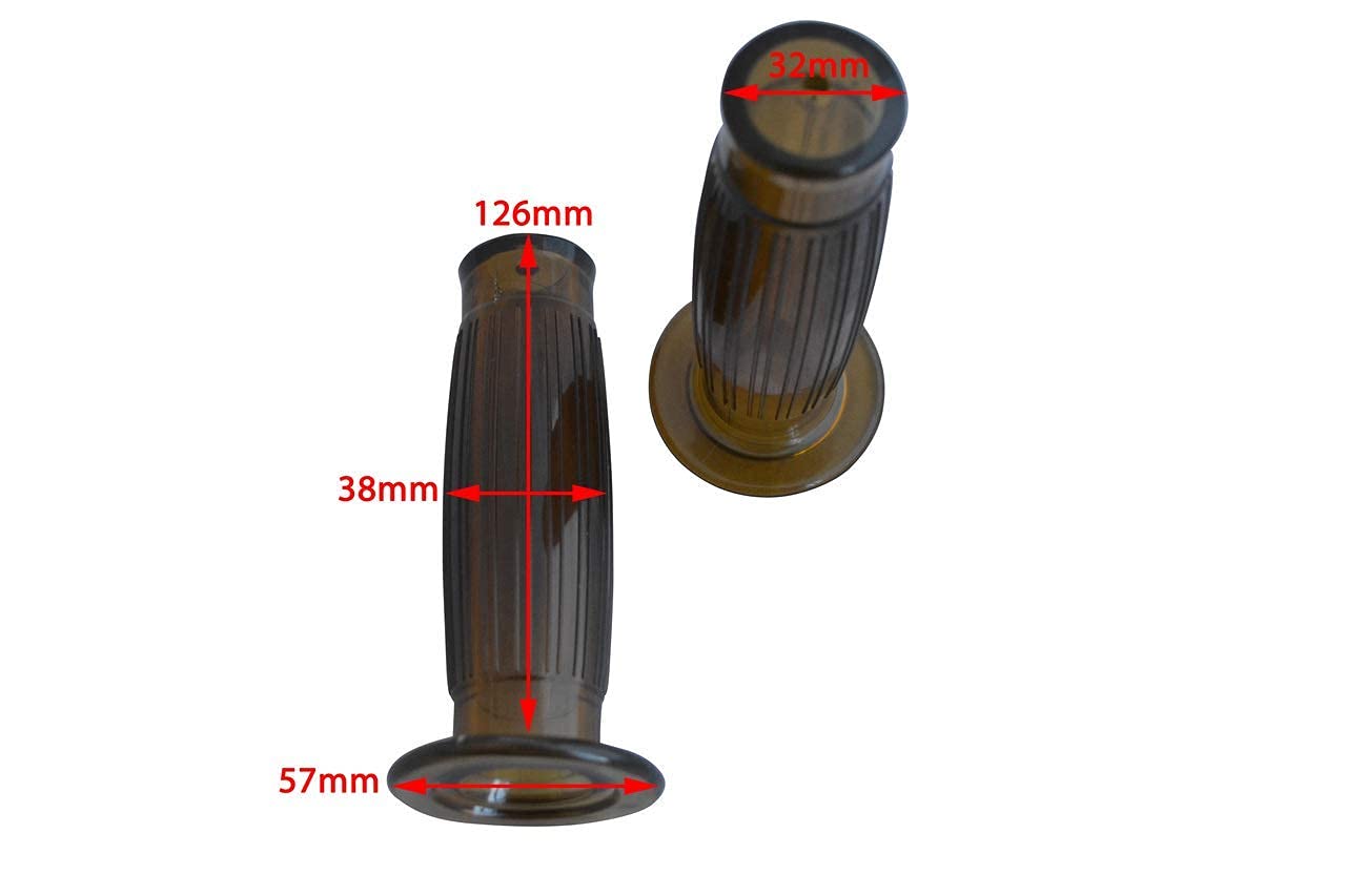 Marrone Manopole per Moto Cafe Racer Project Trike Per 22mm 7/8" Barre