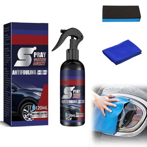 Sprays de Polissage pour Voiture,Polish Voiture Hydrophobe,Revêtement en Céramique de Voiture,Revêtement de Voiture Rapide Haute Protection,Auto Coating Spray pour La Protection De La Voiture,120ml